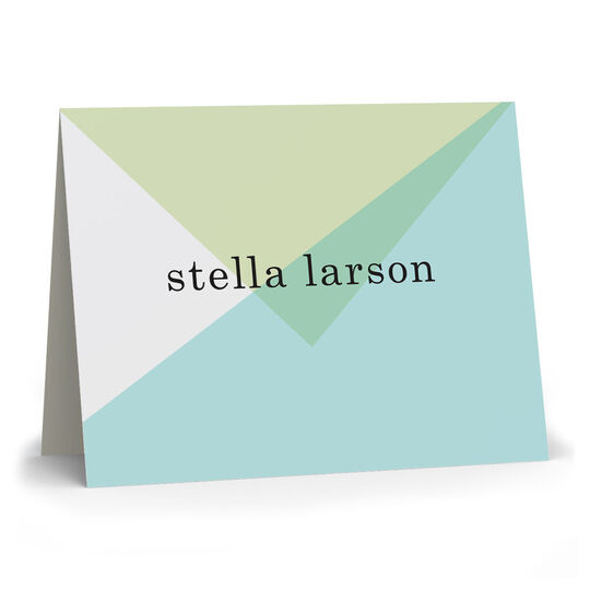 Chic Abstract Folded Note Cards